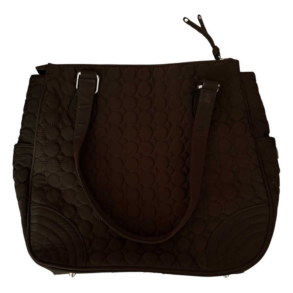 NWT Y2K / Early 2000s Dark Brown Quilted Vera Bradley Bag - Picture 2 of 4